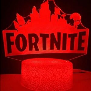 Fortnite Logo Lamp, 3D Illusion Light Nightlight Changes to 7 different Colors